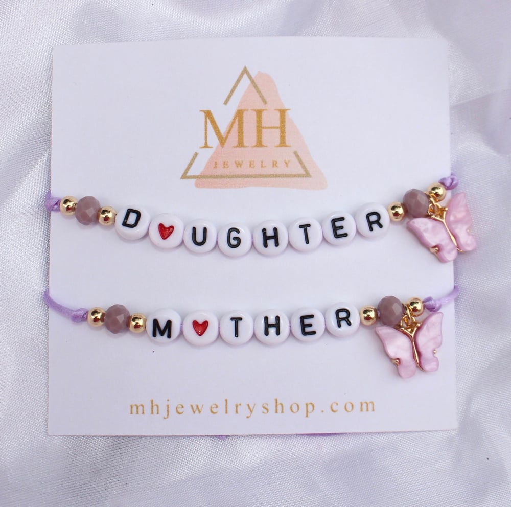 Daughter Mother bracelet set