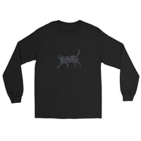 Image 3 of CAT PETTING CHART LONG SLEEVE SHIRT