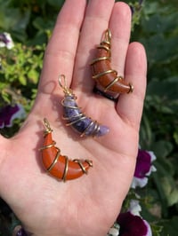 Image 1 of crystal moon pendants