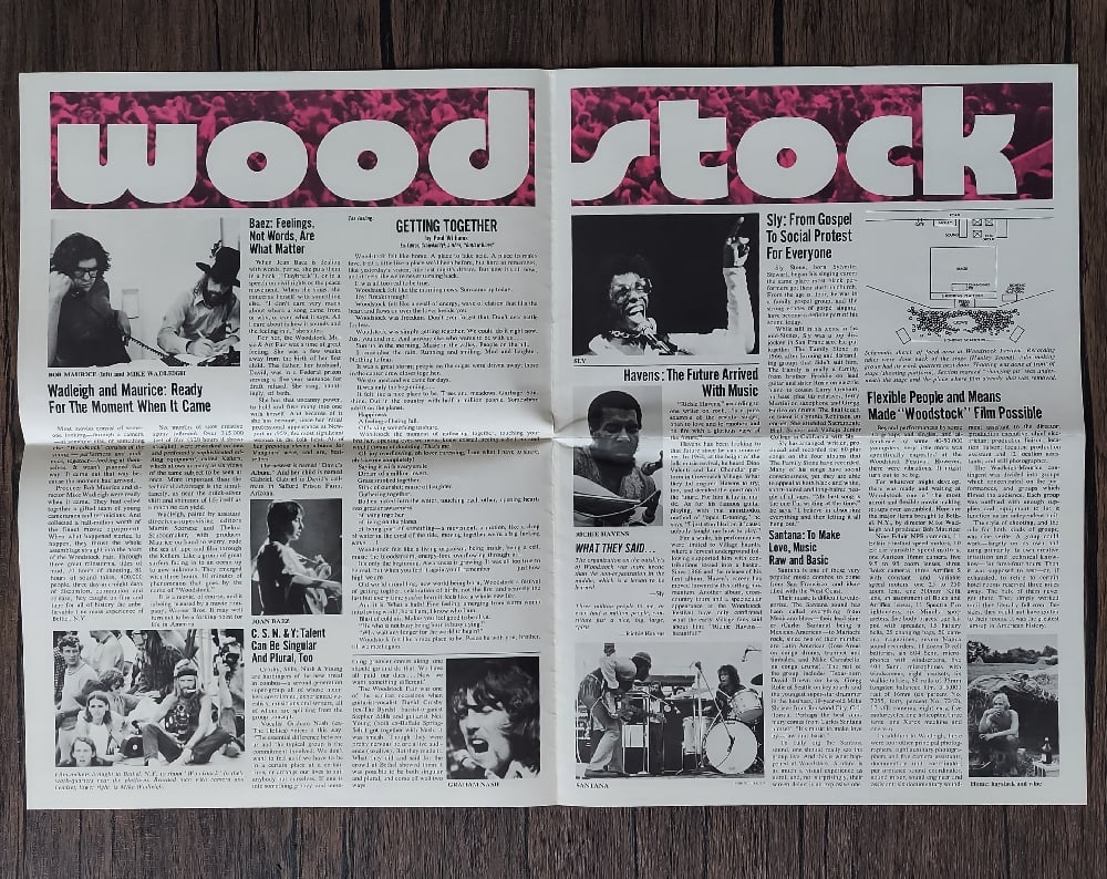 Woodstock Pressbook / Advertising Supplement (1970 Warner Bros.)