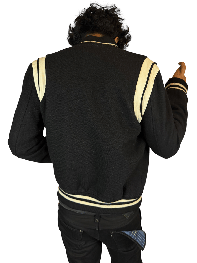 Image of Saint Laurent 2022 Teddy Varsity Jacket