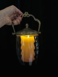 Image 8 of Superbe jarre à biscuit en verre violet! Époque Art Nouveau (1900)
