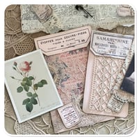 Image 11 of French shabby Chic tattered  Sewing Book/Needle book with lace samples