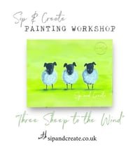 Image 1 of “Three Sheep to The Wind” Painting Workshop at Retford