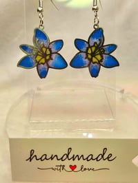 Image 4 of Handcrafted Resin Silent Princess Flower Earrings 