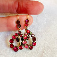 Image 2 of Georgian Garnet Earrings