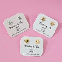 Snowflake Mini Stud Range - 322