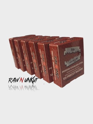 Image of RAW N UNKUT PRECUT RAZOR BLADES
