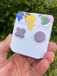 Image 3 of KISS ME STUDS - Lavender 