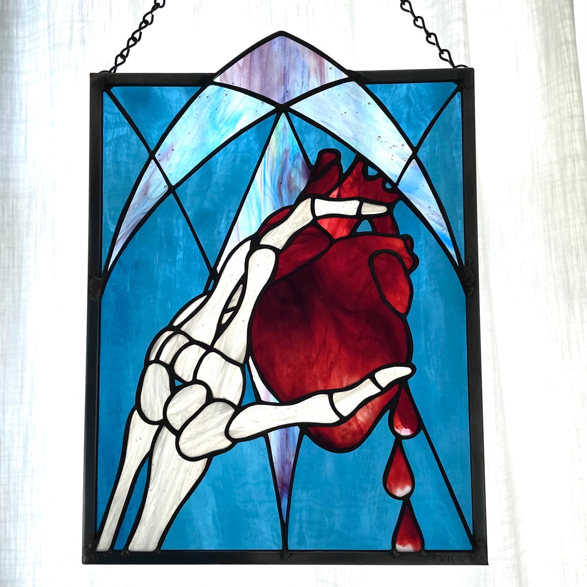 Bleeding Heart Panel | Colorshow Glassworks