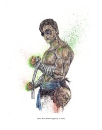 Image 2 of Johnny Cage Mortal Kombat Signed Art Print