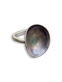 Oil slick dome ring