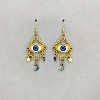 Celestial Storm Eyeball Earrings