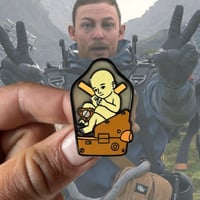 Image 1 of BB Death Stranding Stain Glass Enamel Pin