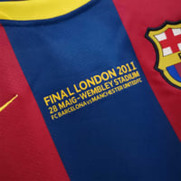 Image 3 of Barcelona 10/11 Retro Home Jersey