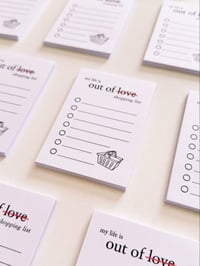 Image 2 of out of love Memo Pad