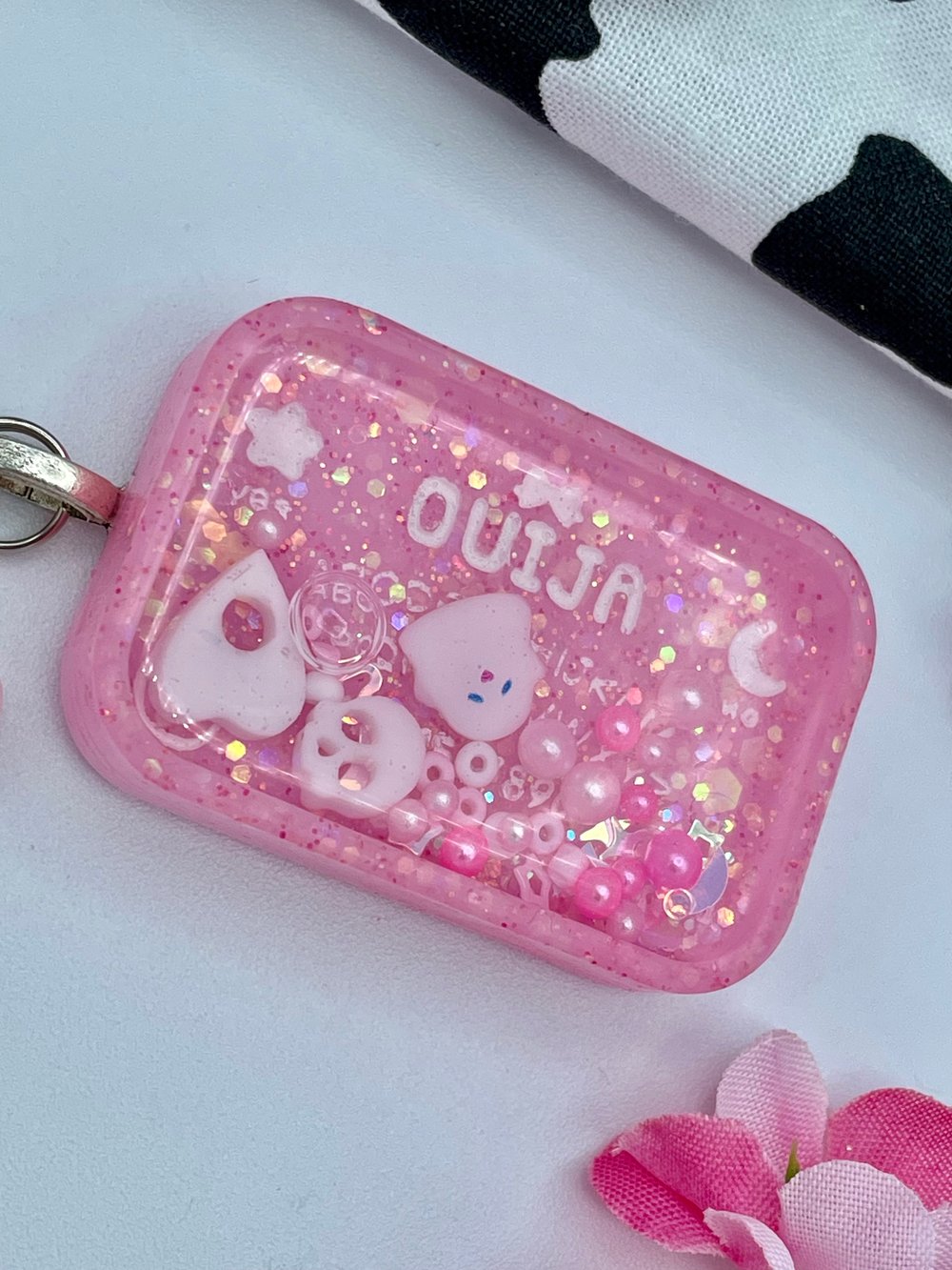 Image of Keychain - Pink Ouija Board 