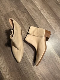 Image 1 of Cream ankle boots 