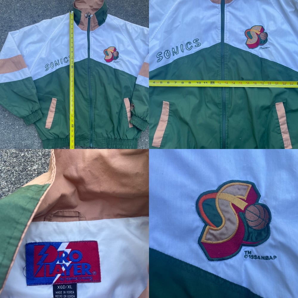 Image of Vintage Seattle Sonics Pro Player Spellout Jacket