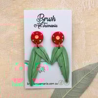 Flowering Gum Leaves Earrings