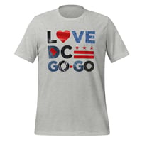 Image 3 of LOVE DC GOGO "GREASE - LEATHER & JEAN Unisex t-shirt (see color options)