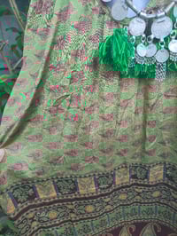 Image 4 of PEFKOS MAXI DRESS - Green browns Size 10-18 uk