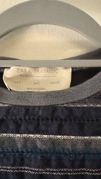Image 3 of Zara Striped Fringe Sweater S