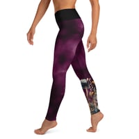 Image 4 of Colorful Mushroom/Mycology/Fungus Watercolor Yoga Leggings