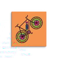 Image 6 of Mexican Day of The Dead, Water is Life, High Resolution Canvas Print with wood backing