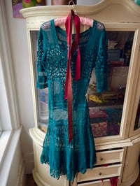 Image 2 of Emerald Crochet Dress
