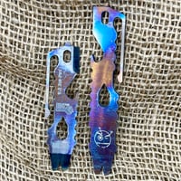 Image 1 of EDC Tool Co Titanium Flamed Prybar