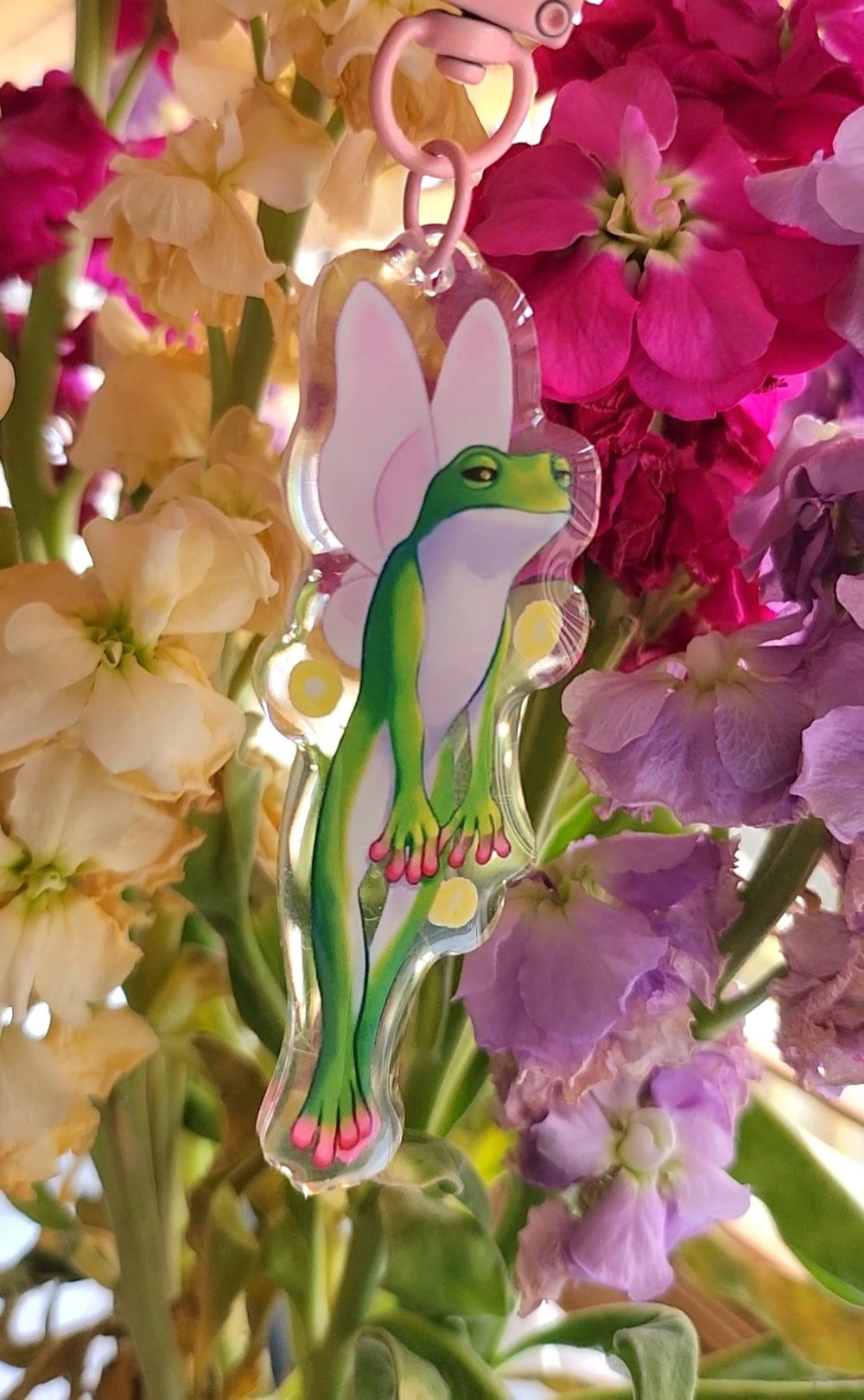Jerry the frog keyring