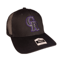 Image 1 of Colorado Rockies Hat Cap Mens Adjustable Snapback Black MLB Fan Favorite