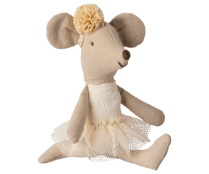 Image of Maileg Ballerina Mouse Little Sister off-white