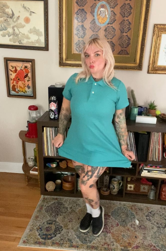 Image of Polo dress (teal)