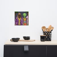 Image 1 of  Bigfoot and AlienPoster