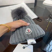 Image 7 of Monclèr Beanie with PomPom