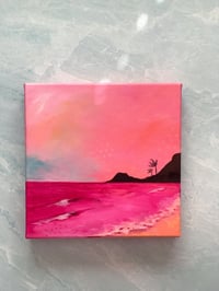Image 1 of 'Akala Sunset, 10x10" Original Painting