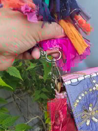 Image 7 of FRILL body cross Sari bag with ruffle -large detachable strap- Protection Eye 2