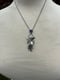 Image of AB Stargazer Hydrangea Victorian Style Chain Necklace