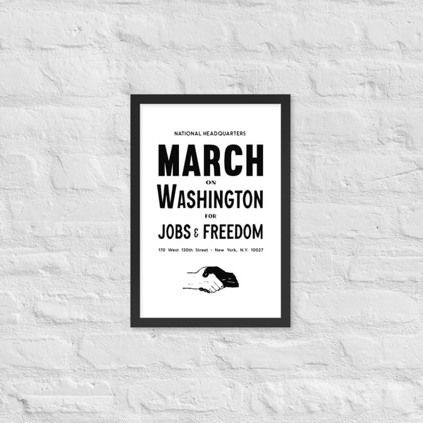 Image of March on Washington HQ Framed Poster