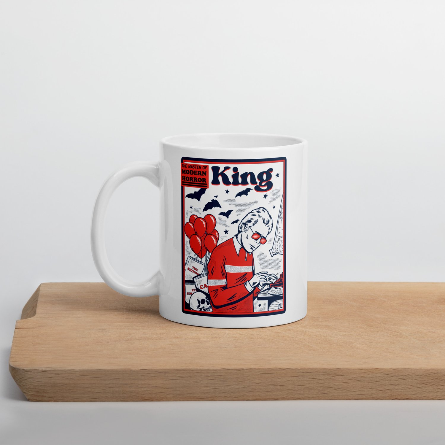 Image of King White glossy mug