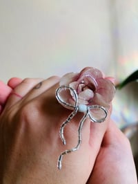 Image 3 of 🎀🤍🌸Rose Bow Ring🌸🤍🎀
