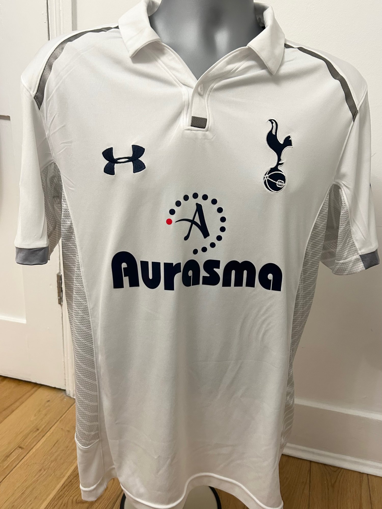 Image of Tottenham Hotspur “BALE 11” 2012/13 Home Shirt + PL patches (M)