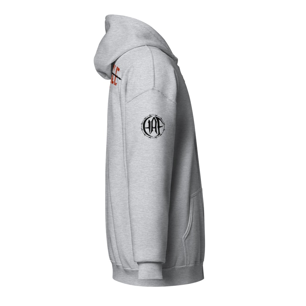 Hostile AF heavy blend zip hoodie