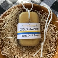 Image 1 of Gold Star Bar Glycerin Soap On A Rope