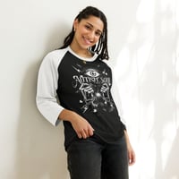Image 5 of 3/4 sleeve raglan shirt autism soul "chains"