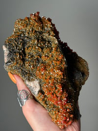 Image 5 of XL SHIMMERY HALLOWEEN ORANGE VANADINITE SPECIMENS FROM MOROCCO