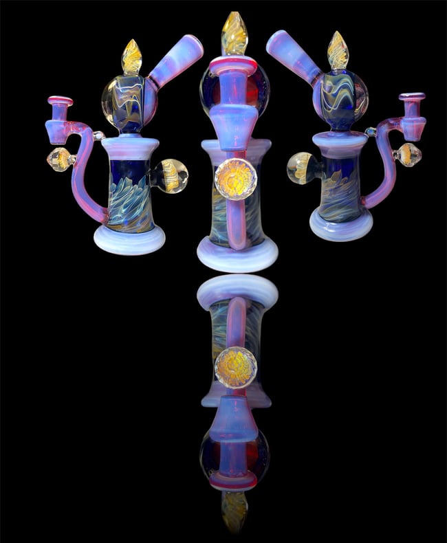 King Leo glass x Mikecglass orbital collab 