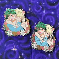 Image 1 of Spring BakuDeku Enamel Pin